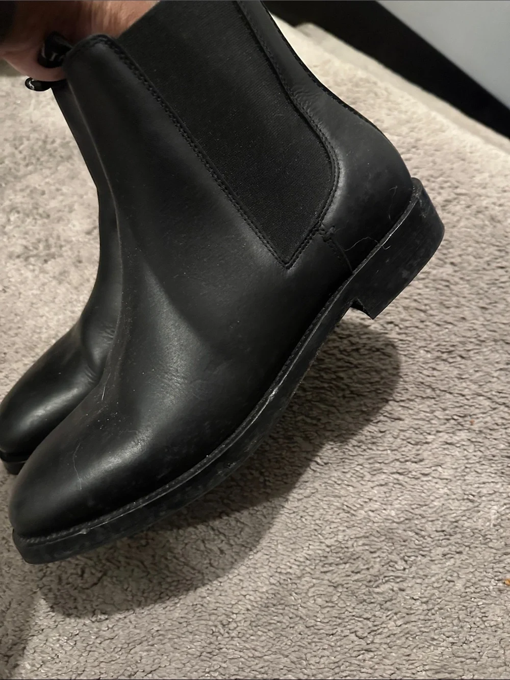 AllSaints Black Leather Chukka Boots